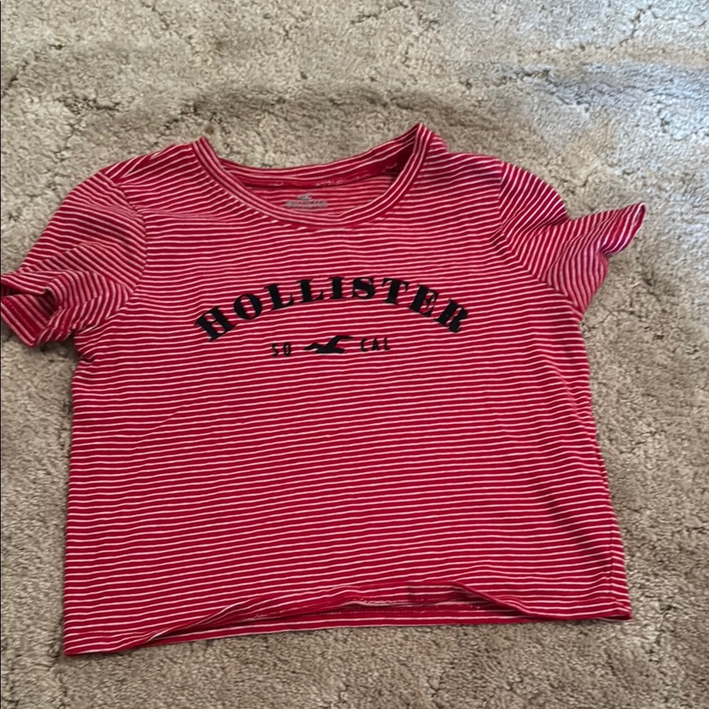 Hollister Red Striped T-Shirt